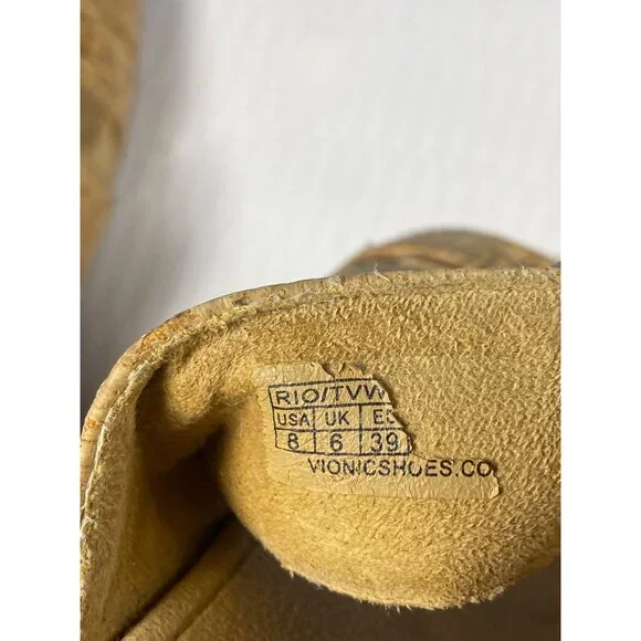 Vionic Pacific Rio Gold Slide On Sandals Women's 8 - Picture 9 of 15